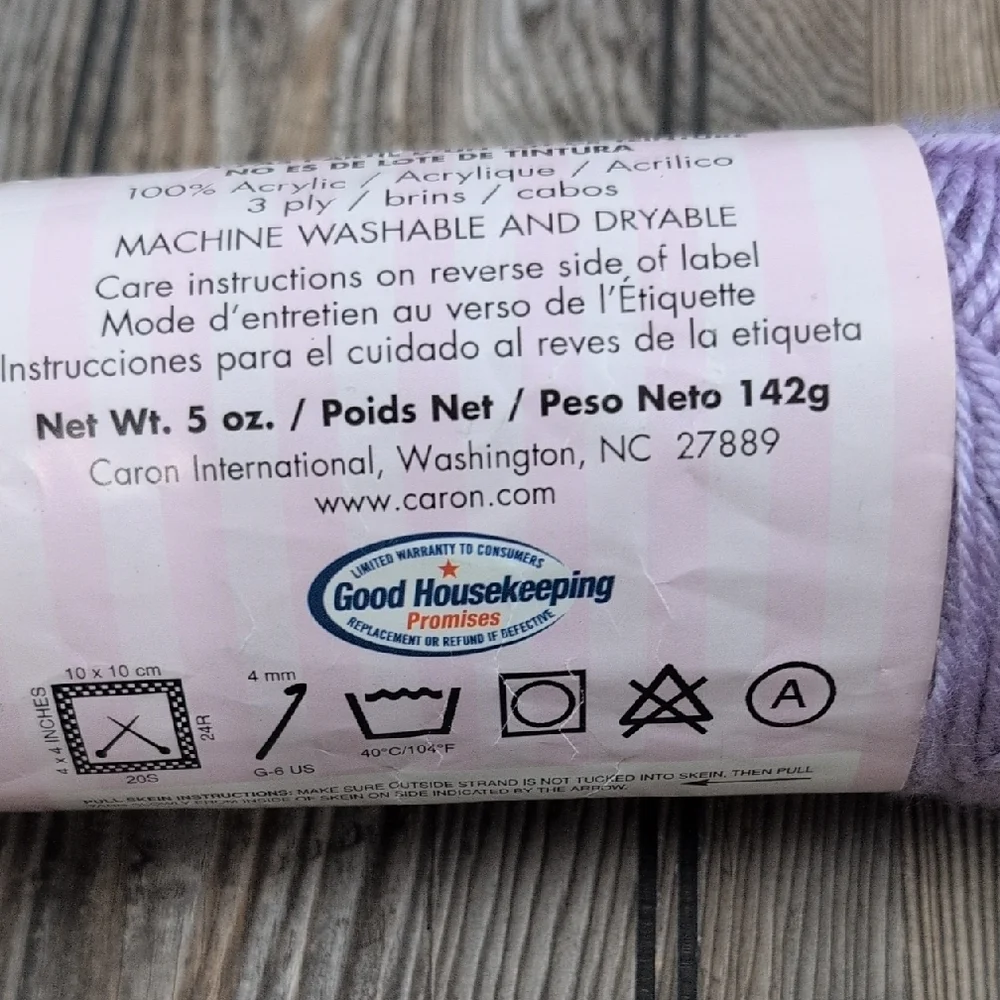 Carbon Simply Soft Baby Sport Yarn in 2505 Orchid Light Purple